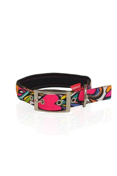 Pet Interest Motivo Κολάρο Σκύλου Cuori Πολύχρωμο XXLarge 2.5×60cm