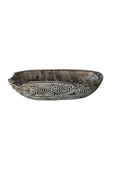 Otantik Çarşı Wooden Plate Fruit Bowl K02
