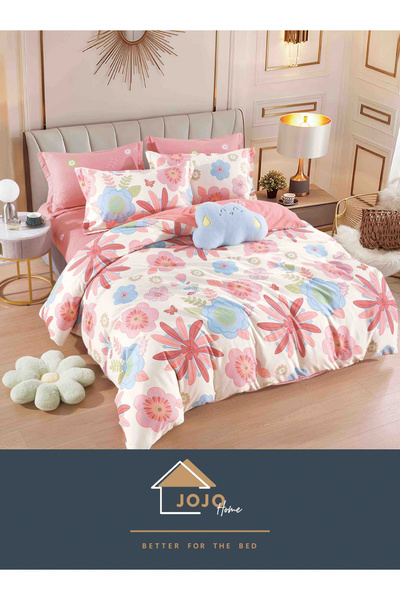 La Roma Scent Your Story Lenjerie de pat Jojo Home, 6 piese, bumbac finet, im...
