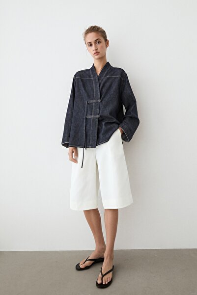 Massimo Dutti Denim total look ince ceket