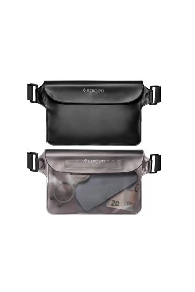 Spigen A620 Set of 2 Universal Waterproof Pouches, Black