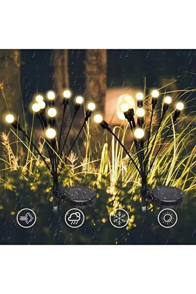Flippy Solar-powered garden decoration, 6 bulbs, warm white