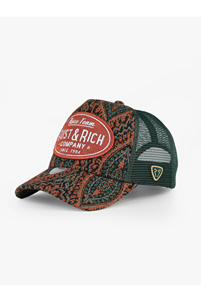 RustandRich Women Men Green Trucker Hat Limited Collection Vintage Race