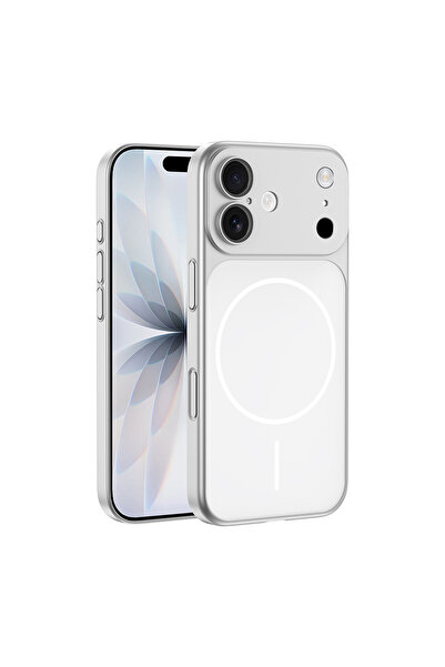 Case 4U Apple iPhone 16 Kılıf M-Safe Şarj Özellikli Kamera Korumalı Spark Kap...