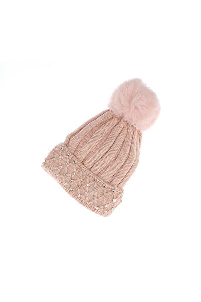 ButicCochet Women's hat, ButicCochet, 70% viscose 30% wool, rhinestone patter...