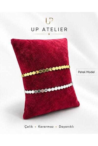 Up Atelier نموذج خلية النحل الفولاذي باللون الذهبي والفضي