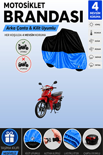 Cemku Double Black Top - Blue Bottom, Rear Bag Compatible Mondial 100 Sfc Aut...
