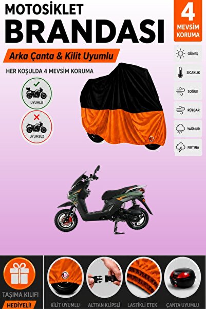 Cemku Double Black Top - Orange Bottom, Rear Bag Compatible Altai F1Max 50 Mo...