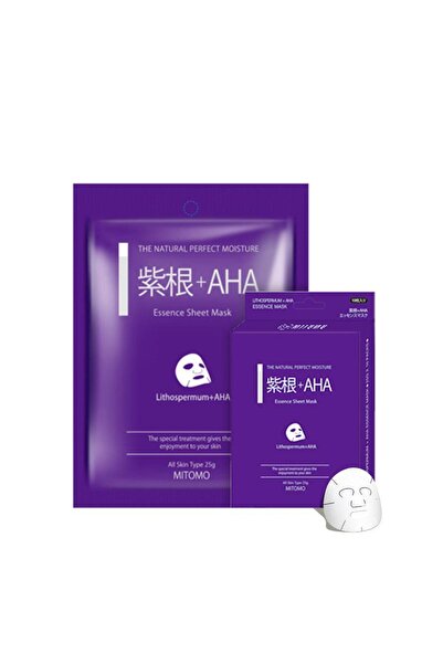 Mitomo LITHOSPERMUM + AHA PORE CONTROL - 5 bucăți - Set de măști faciale tip ...