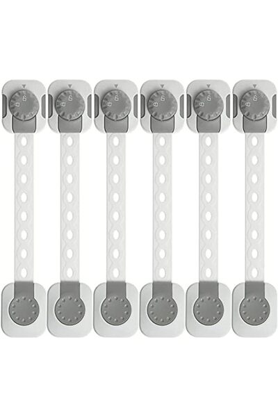 Generic قفل أمان للأطفال، قفل مزدوج، أقفال للخزائن لحماية الأطفال، قابل للتعد...