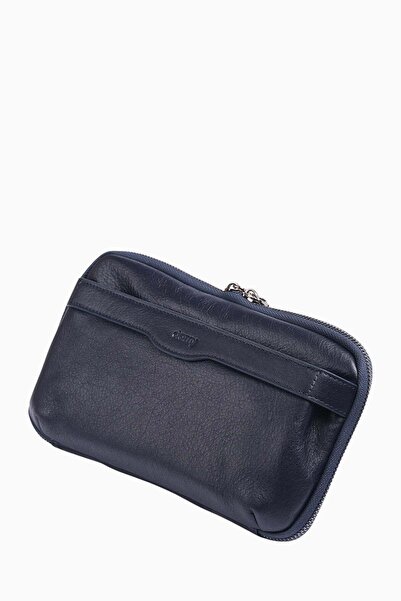 DAMY Genuine Leather Men's Handbag 8409 - Navy Blue