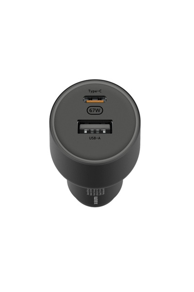 Xiaomi Φορτιστής Αυτοκινήτου 67W με Θύρες: 1xUSB 1xType-C Μαύρο Χρώμα