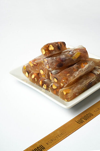 Turuncu Kuruyemiş Antep Fıstıklı Sade Fitil Lokum 250 gr