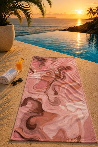 Casnack Ayben model printed peştamal beach towel