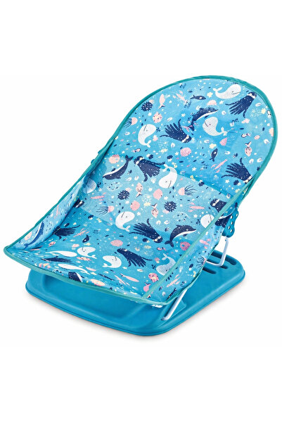 LITTLE ANGEL Baby Foldable Bath Seat And Chair For Newborn To Infant - Blue/Pink