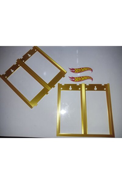 Yakamoz 3d HOTWHEELS DOUBLE DUVAR RAFI REGULAR 20 ARAÇ LIK GOLD RENK
