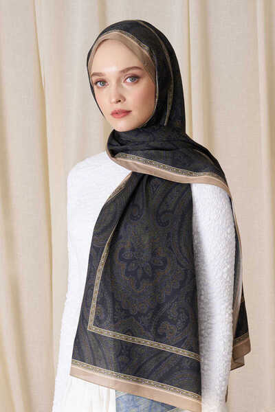 Madame Polo Historical Victorian Desen Şal - Gold