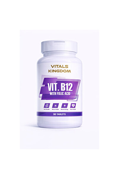 VITALS Vitamin B 12 1000 mcg + Folic Acid 500 mcg Tablets – 90 Tablets