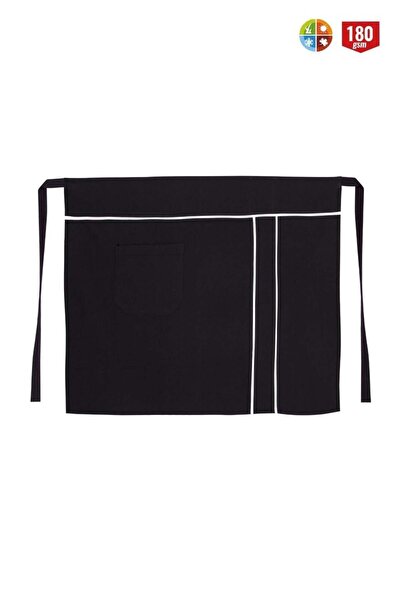 MyForm My form belted apron with pockets - black white