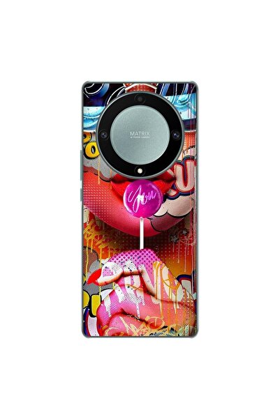 OEM Θήκη συμβατή με Honor Magic 5 Lite από σιλικόνη gel TPU με σχέδιο Pop Art...