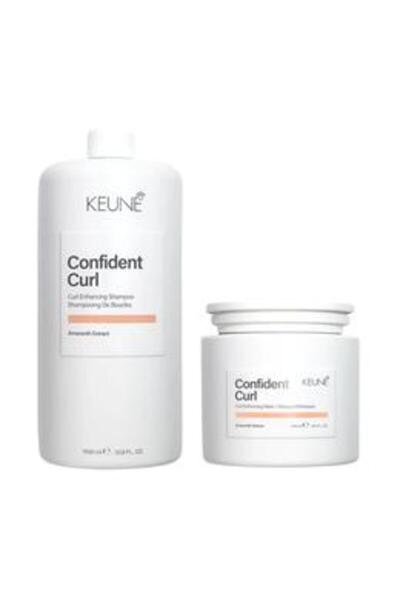 Keune Pachet pentru Par Cret - Confident Curl Curl Enhancing: Sampon 1000 ml,...