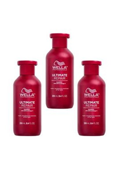 Wella Professionals Pachet 3 x Sampon Reparator cu AHA & Omega 9 pentru Par D...