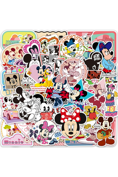 Choice 50PCS 10/30/50pcs Disney Classic Anime Mickey Mouse Stickers Cute Minn...