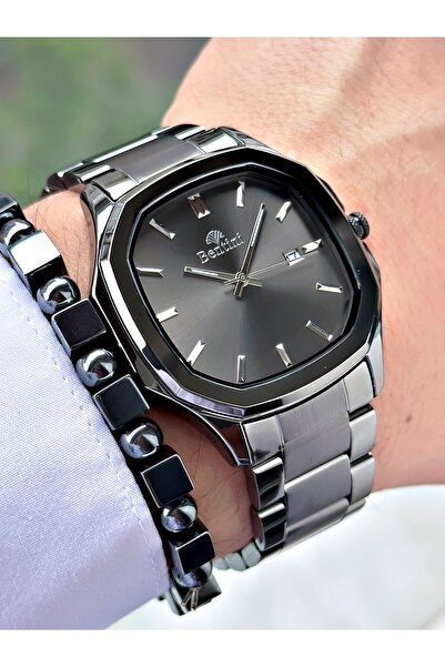 Bentini Men's Wrist Watch with Calendar – Steel Band, 3 Atm Water Resistant, ...