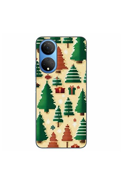 OEM Husa compatibila cu Honor X7 Silicon Gel Tpu Model Pixel Art Christmas Tr...