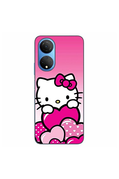 OEM Husa compatibila cu Honor X7 Silicon Gel Tpu Model Hello Kitty Pink Hearts