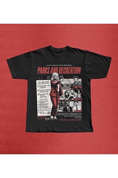 Grafftee Clothing Parks and Recreation majica sa štampanim motivom, unisex, v...