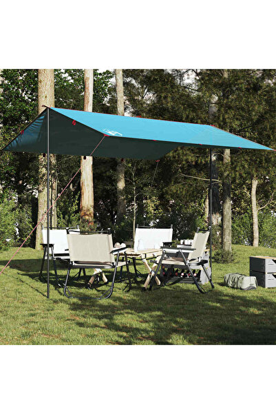 vidaxl Prelata de camping, albastru, 360x294 cm, impermeabila