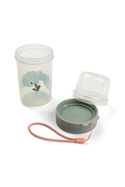 Done By Deer To Go 2-Way Snack Container L Croco Green