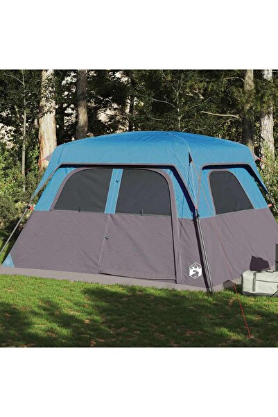 vidaxl Family tent for 6 people, blue, Waterproof