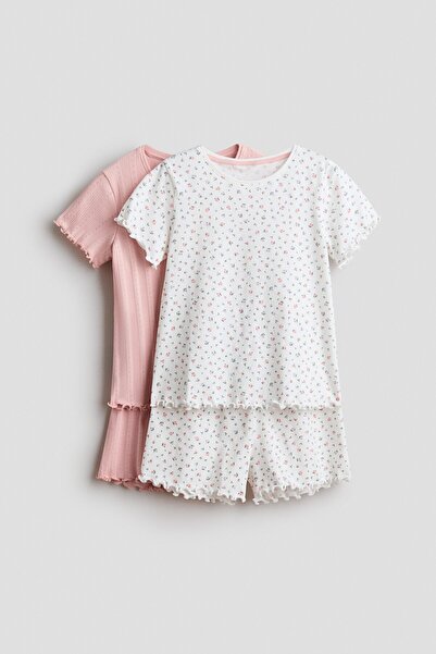 H&M 2'li Pamuklu Pijama Takımı