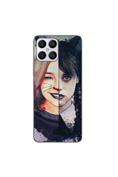 OEM Case compatible with Honor X8 Silicon Gel Tpu Model Wednesday and Enid Si...