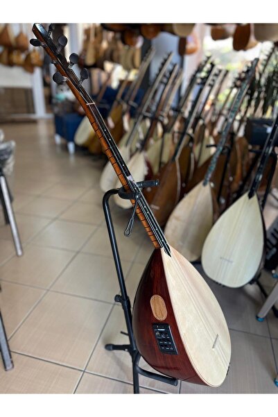 Bircanmüzik Fishmanli Profesyonel Ardıç Tekne Kısa Sap Bağlama (soft kılıf, y...