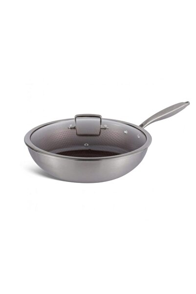 EDENBERG Αντικολλητικό Βαθύ Τηγάνι Wok 30 cm με Τριπλή Κεραμική Επίστρωση Πάτ...