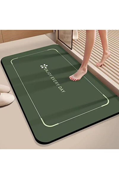 Lacoz Quick-Drying Mud Bathroom Mat Non-Slip Super Absorbent Floor Rug, Soft ...