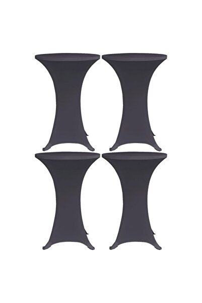 vidaxl Husă de masă elastică, 4 buc., antracit, 70 cm