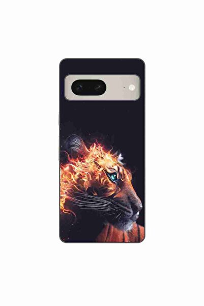 OEM Husa compatibila cu Google Pixel 8 Silicon Gel Tpu Model Flameborn Tiger