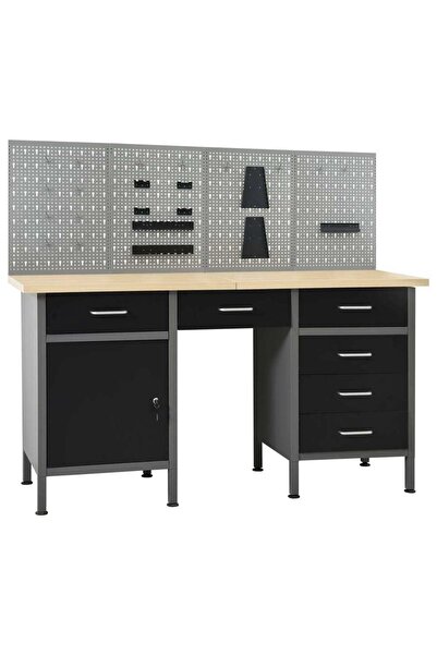 vidaxl Workbench with four wall panels