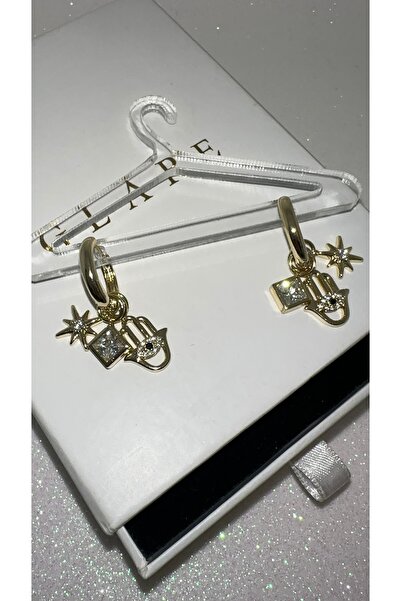 GLARE JEWELRY CO أقراط Xuping Charm Fatmaana Eli Şimal Star موديل فاخر مرصع ب...