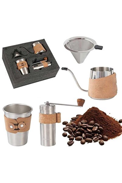 Generic V60 Coffee Maker Gift Set, 4Pcs Dripper Brewing Kit with Stainless St...
