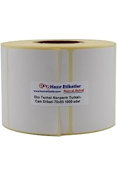 Yıldızan ملصق TAMGÜN Eko Thermal غير دائم مقاس 70 مم × 50 مم، 1000 قطعة في لف...
