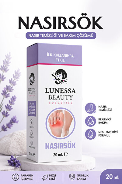 Lunessa Beauty NasırSök El & Ayak İçin Yoğun Bakım Solüsyonu – Sertleşmiş Cil...