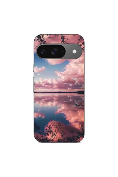 OEM Калъф, съвместим с Google Pixel 9, силиконов гел TPU, с шарка  "Розови об...