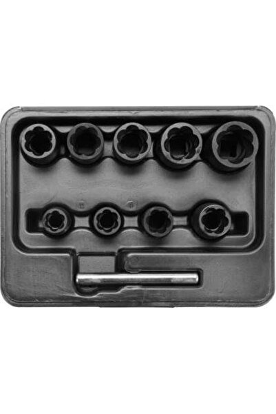 yato Cr-V Socket Set 10Pcs, 3/8''