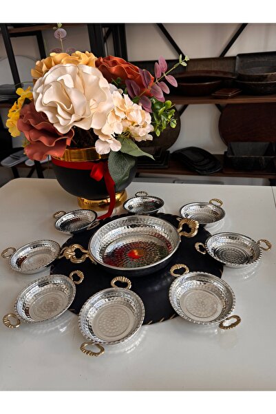 BARITCIOGLU Copper Sahan Pan Set Serving Dish Plate