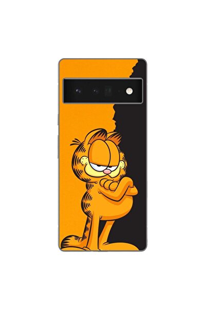 OEM Husa compatibila cu Google Pixel 6 Pro Silicon Gel Tpu Model Garfield Bla...